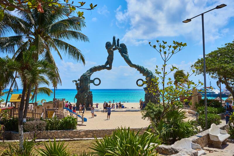 Sprachaufenthalt Mexico, Playa del Carmen, Mermaid Statue