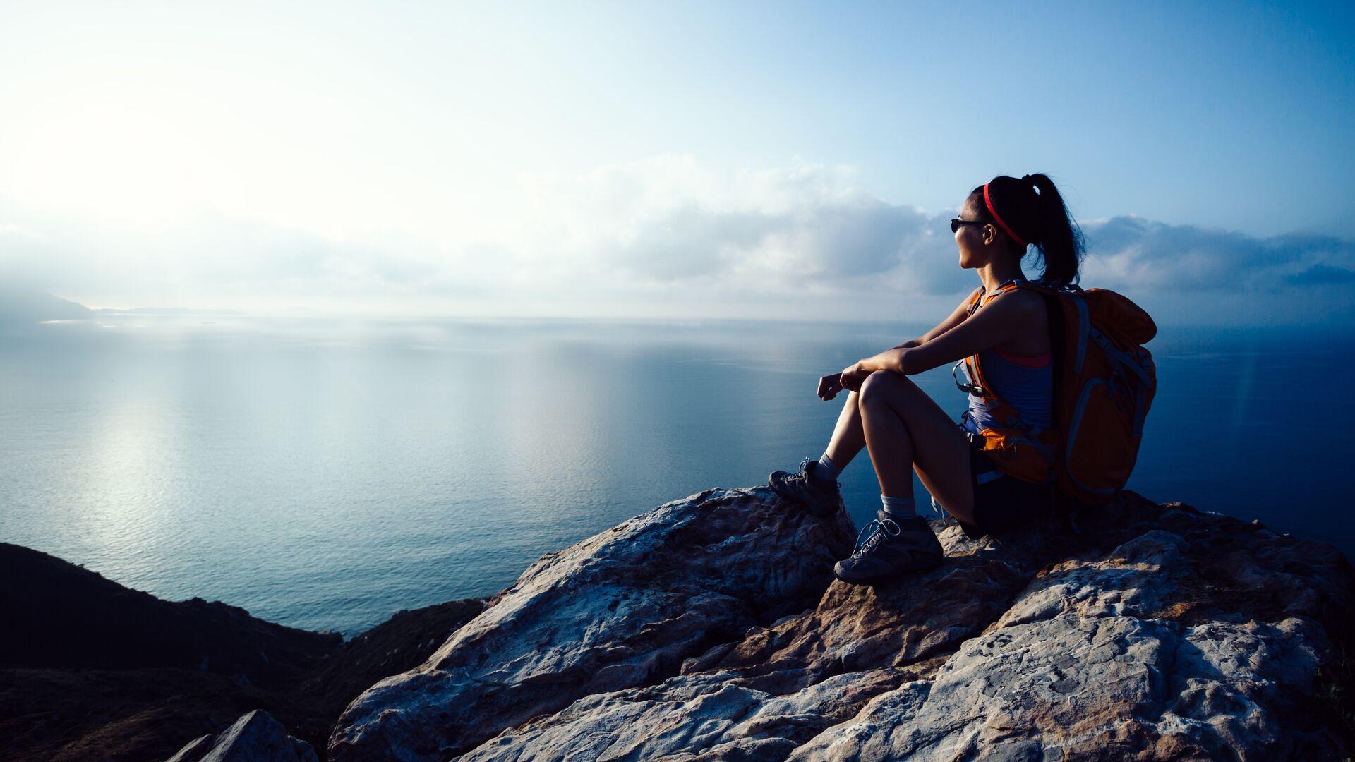 Sprachaufenthalt, Frau Bergspitze, Meer Aussicht