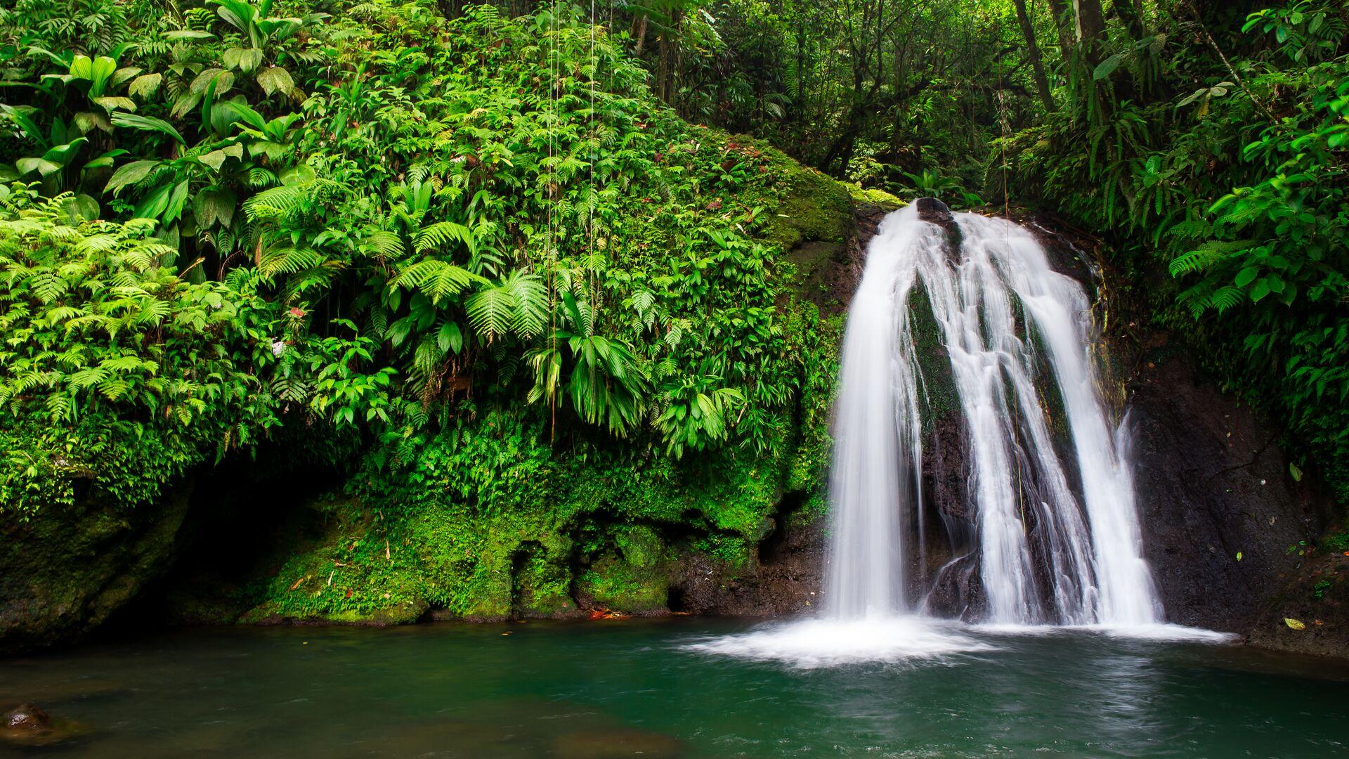 Sprachaufenthalt Guadeloupe, Wasserfall