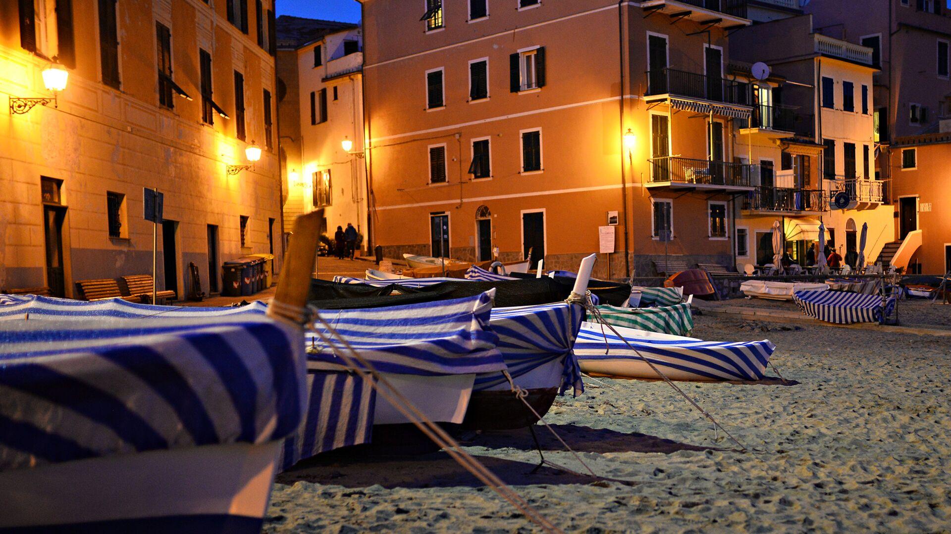 Sprachaufenthalt Italien, Boote Strand