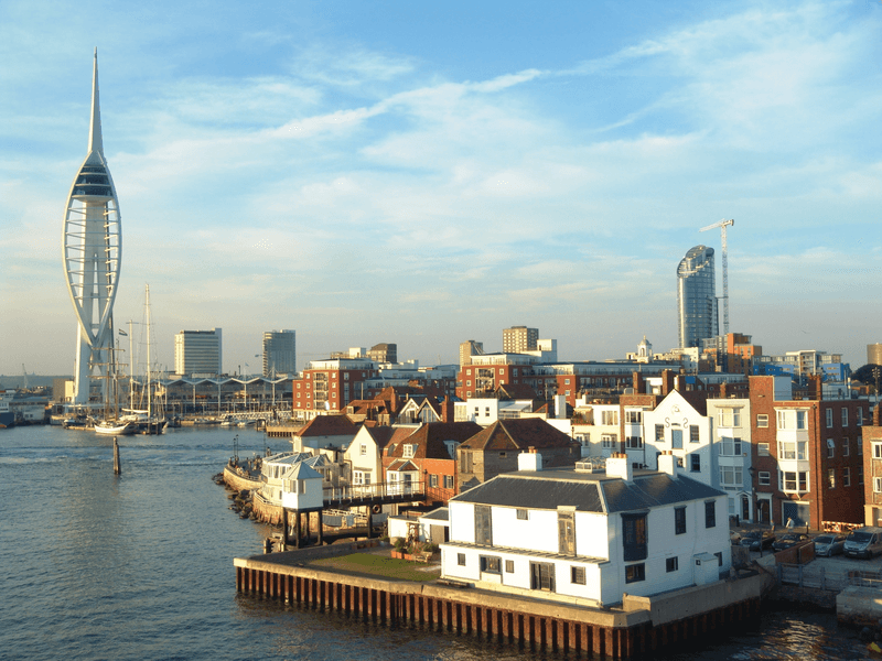 Sprachaufenthalt England, Portsmouth, Stadt Spinnaker Tower