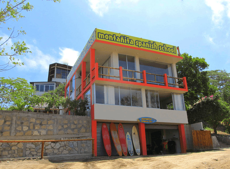 Sprachaufenthalt Ecuador, Montañita Spanish School, Schulgebäude
