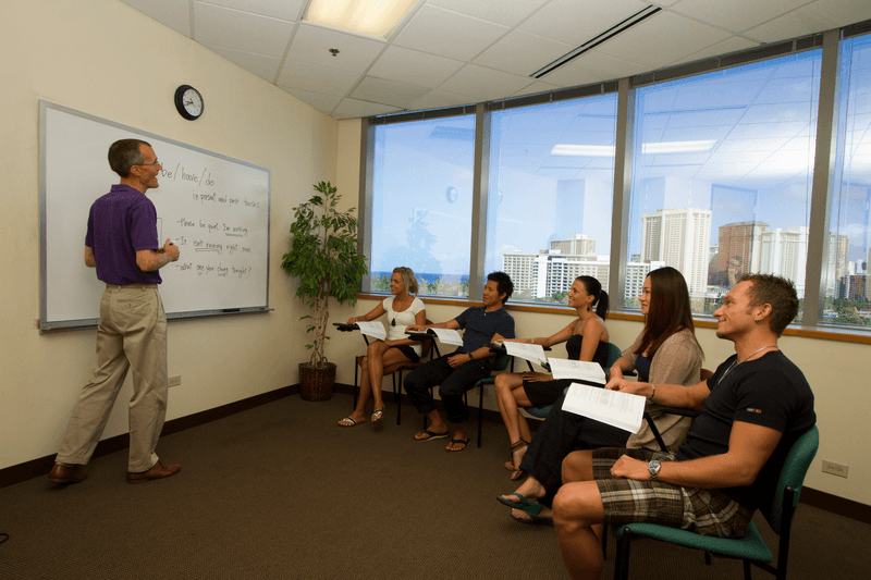 Séjour linguistique États-Unis, Hawaii, Institute of Intensive English (IIE), Leçons